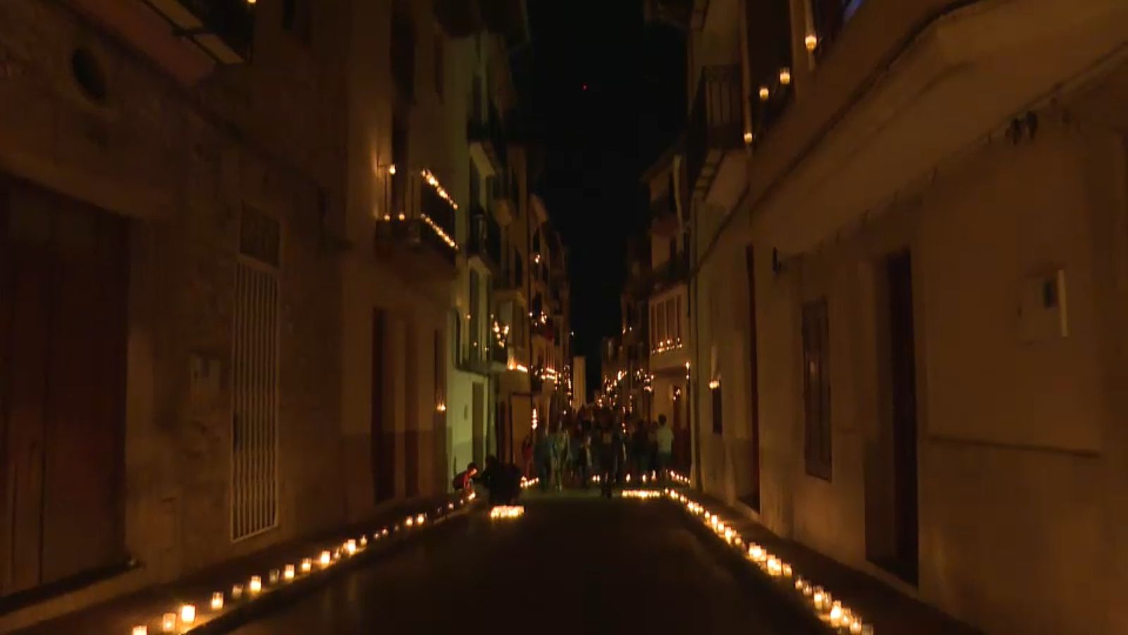 Imatge d'arxiu de la nit dels ciris a Vilafranca