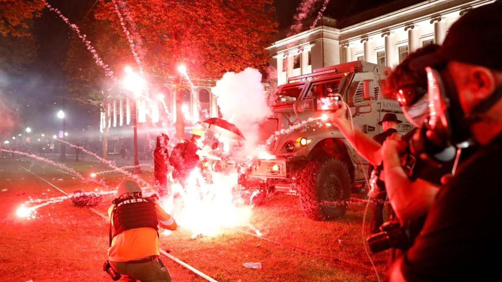 Disturbis a Kenosha aquesta matinada
