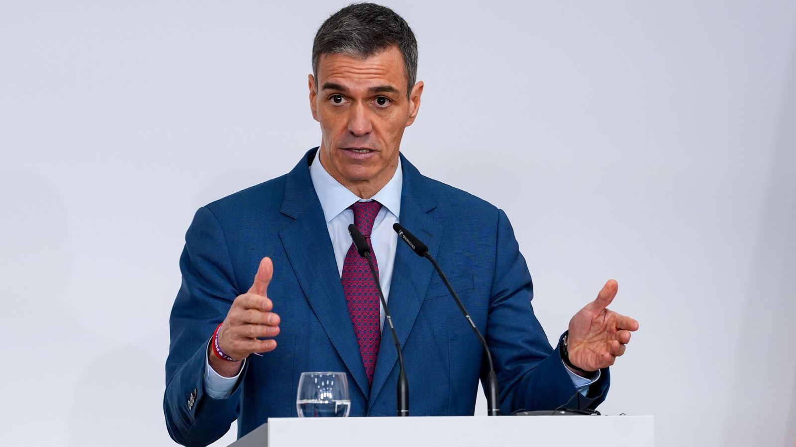 El president del govern, Pedro Sánchez, en un acte recent