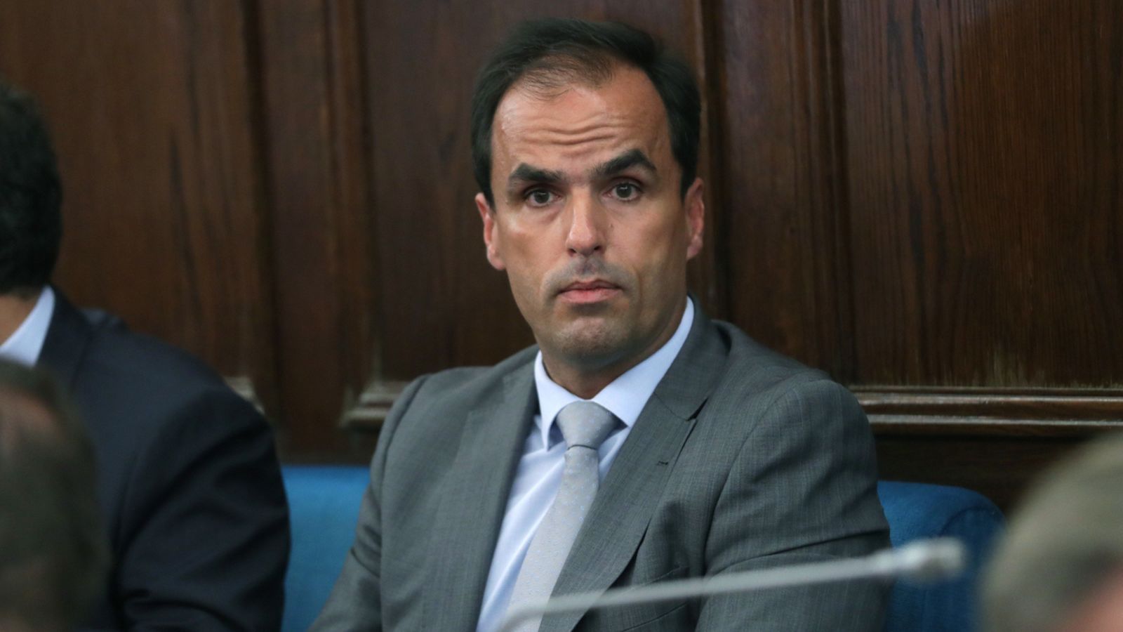 El rector de la URJC, Carlos Javier Ramos, durant el Ple del Consell d'Universitats