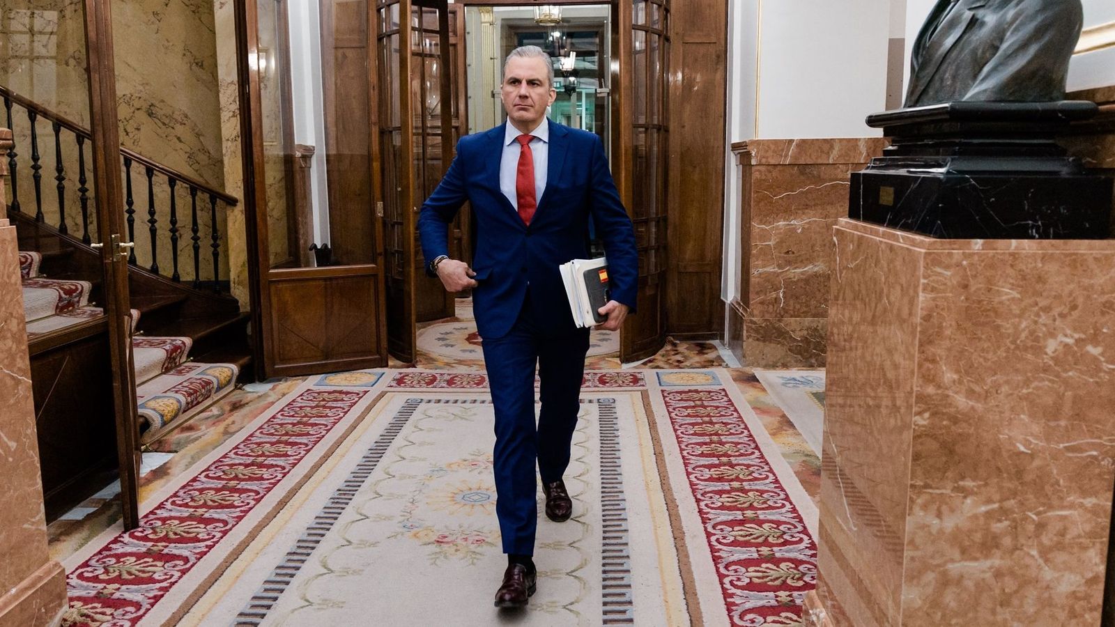 Ortega Smith, als corredors del Congrés el passat mes de febrer