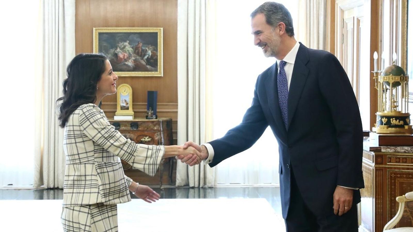 Felip VI ha rebut a la dirigent de Ciutadans, Inés Arrimadas