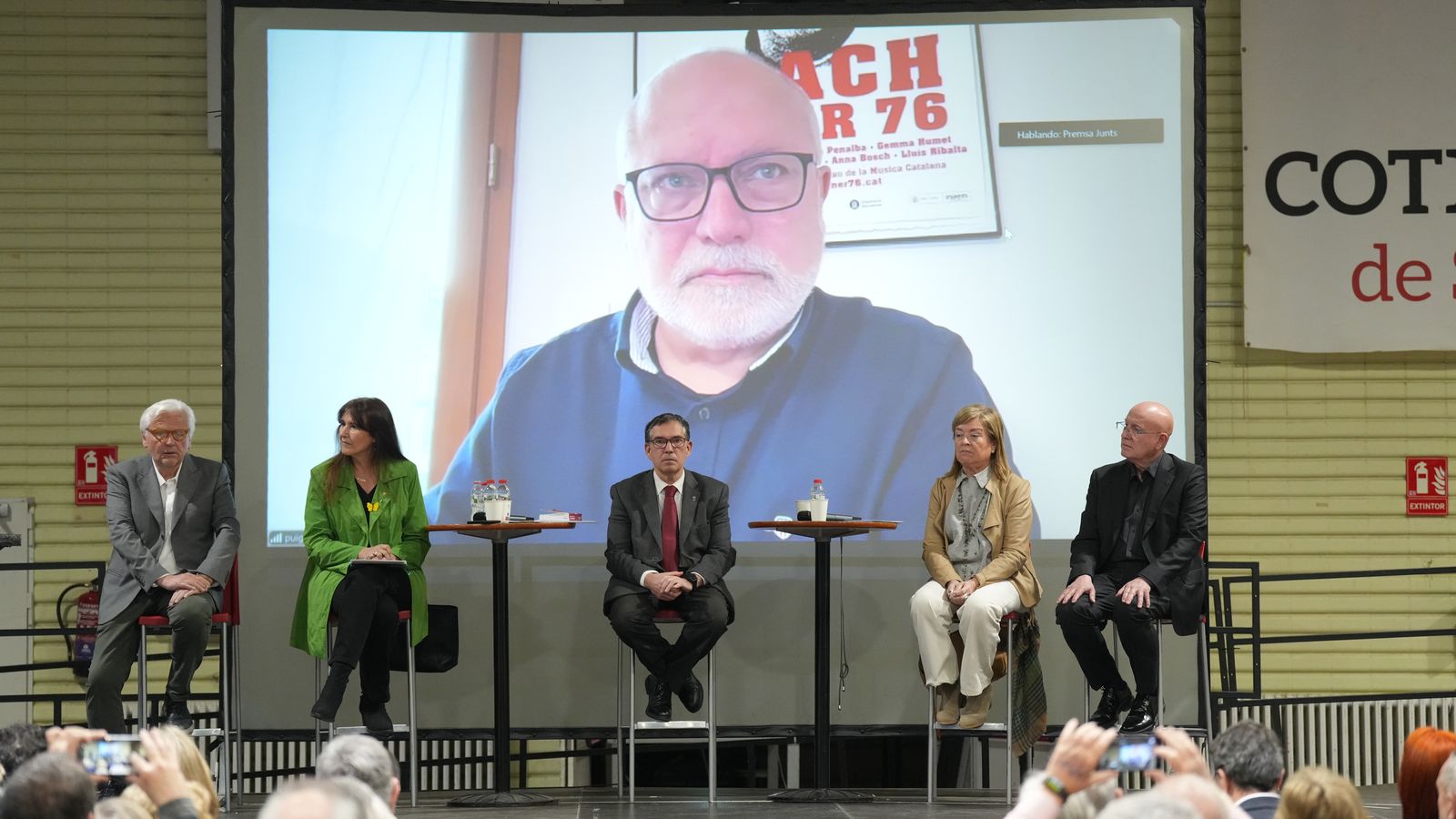 Exconsellers de Cultura, amb Puig a la pantalla, el passat març