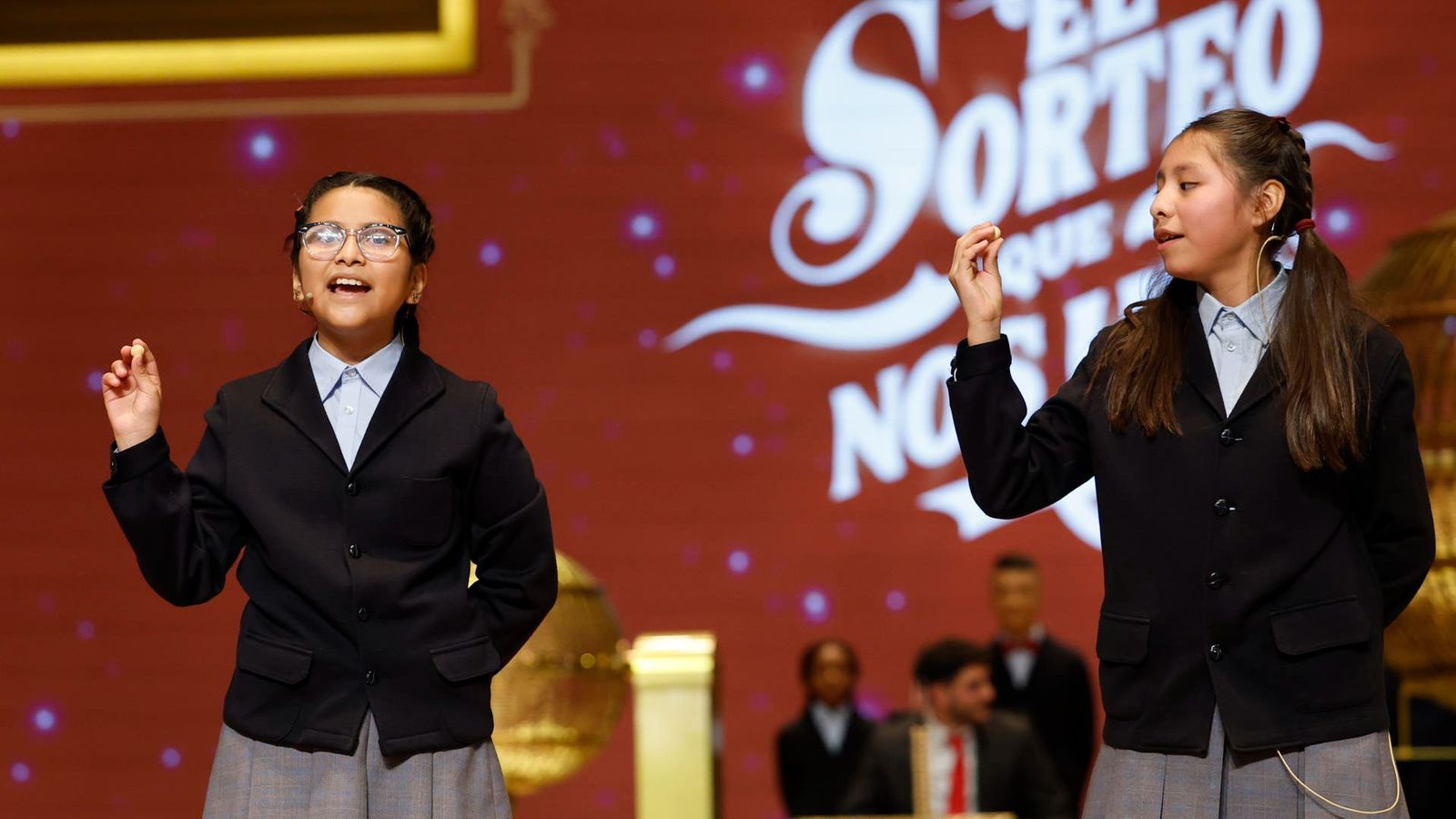 Les dos xiquetes que han cantat la grossa, este dilluns