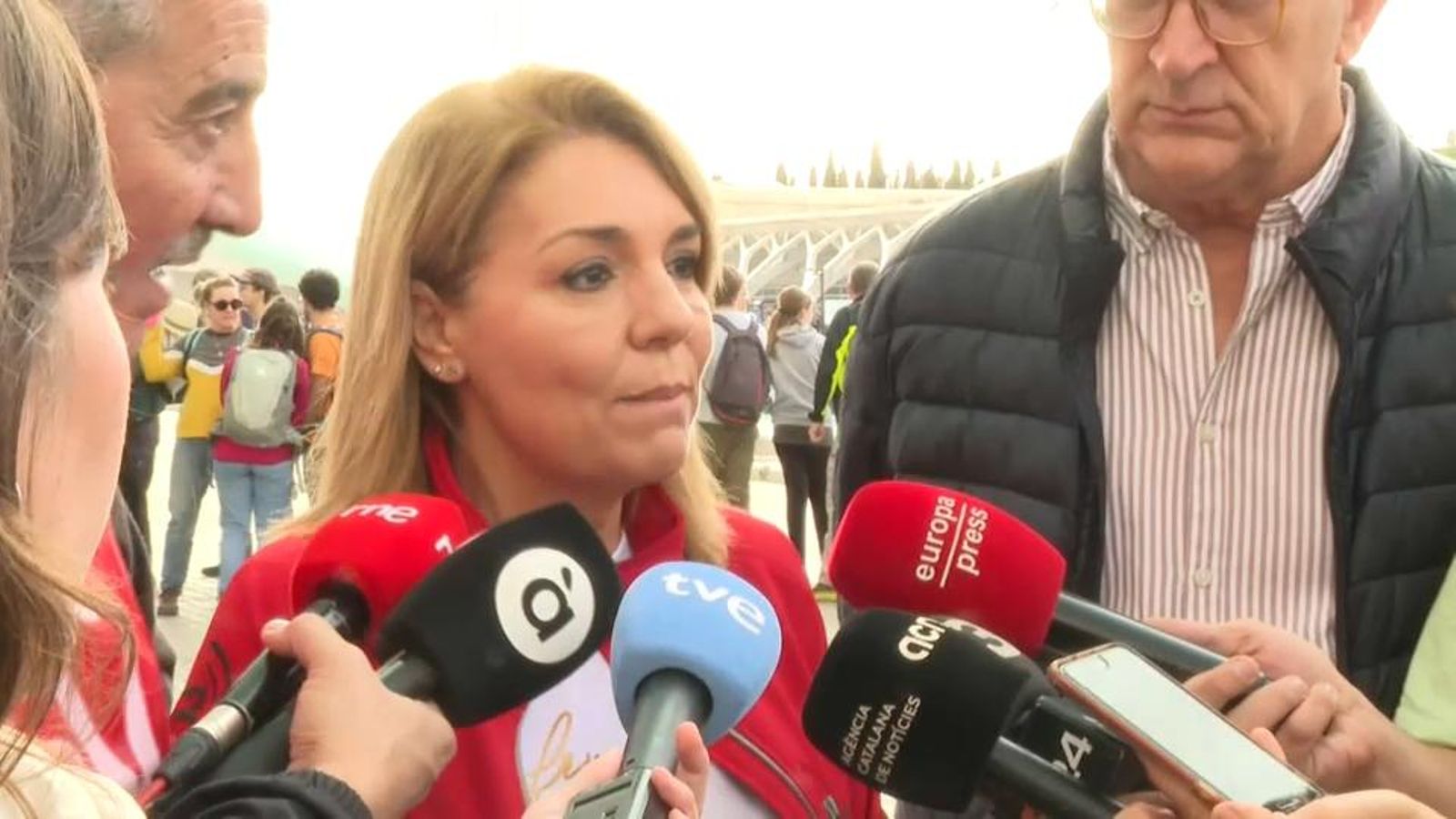 La vicepresidenta de la Generalita, Susana Camarero, a les Ciutat de les Arts i les Ciències