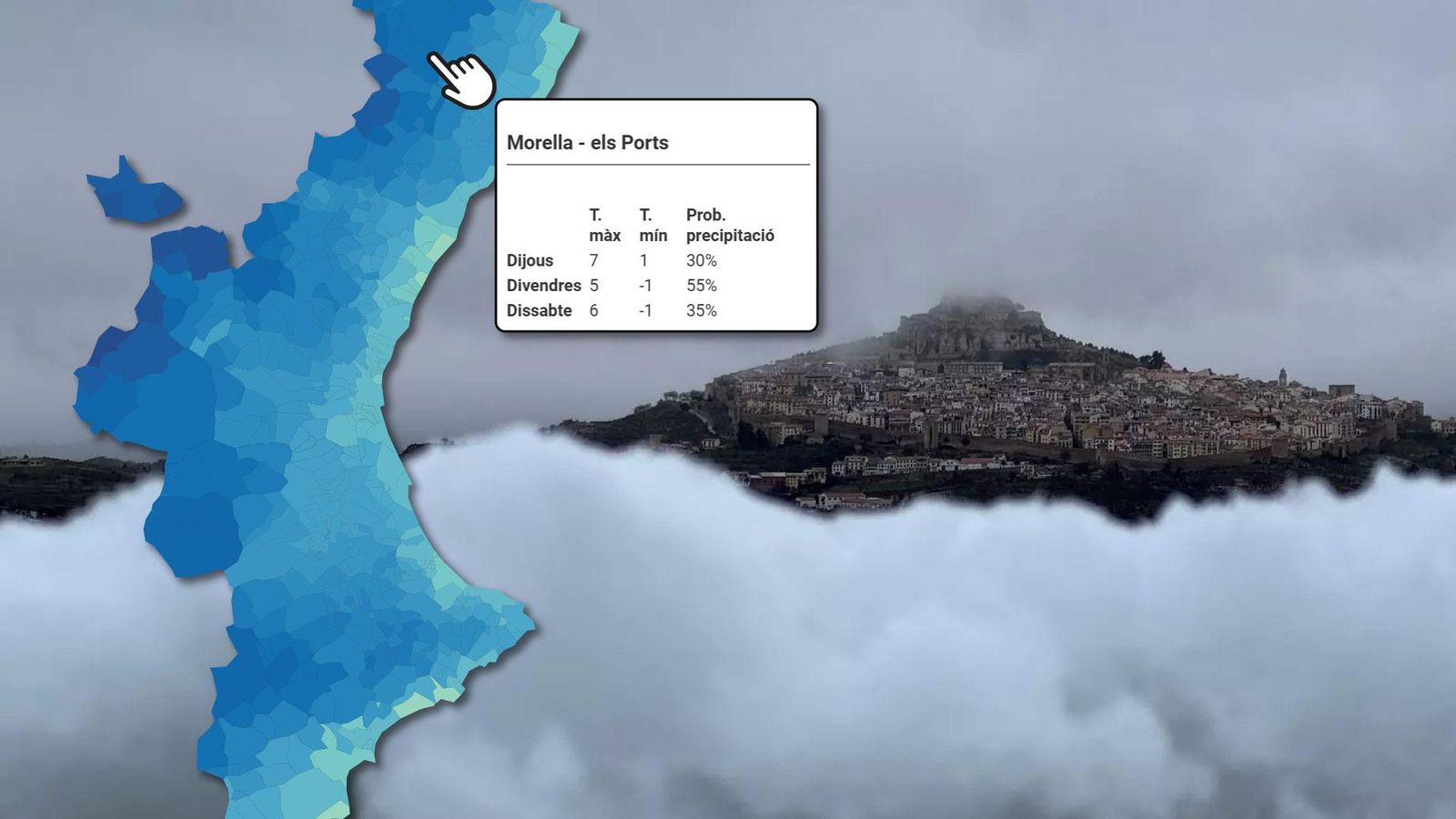 Arriba el fred. Consulta el mapa