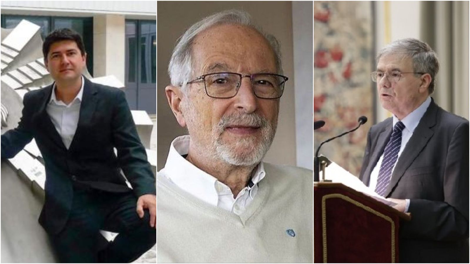 Javier García Martínez, Luis Enjuanes i Manuel Arellano, en imatges d'arxiu