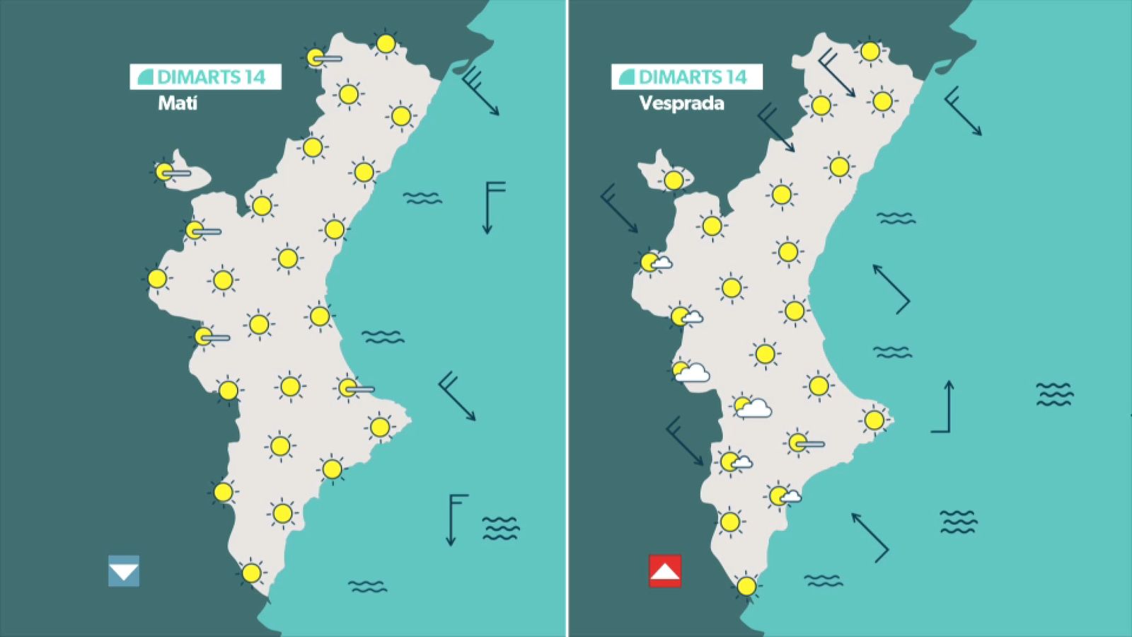 Ambient assolellat dimarts 14 d'abril