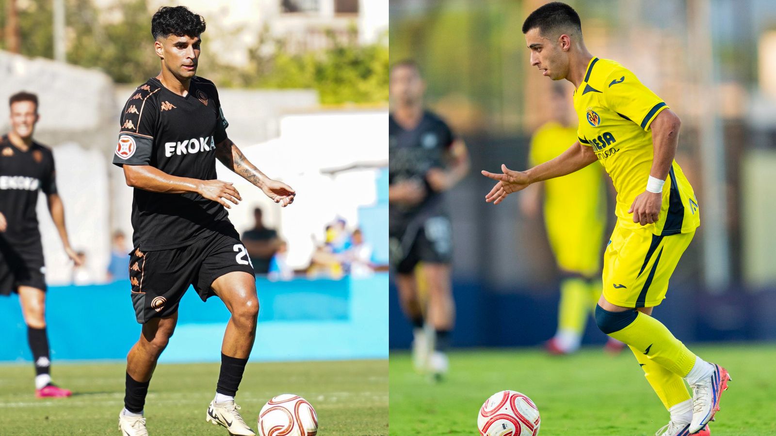 Un jugador de l'Hèrcules i un del Villarreal B
