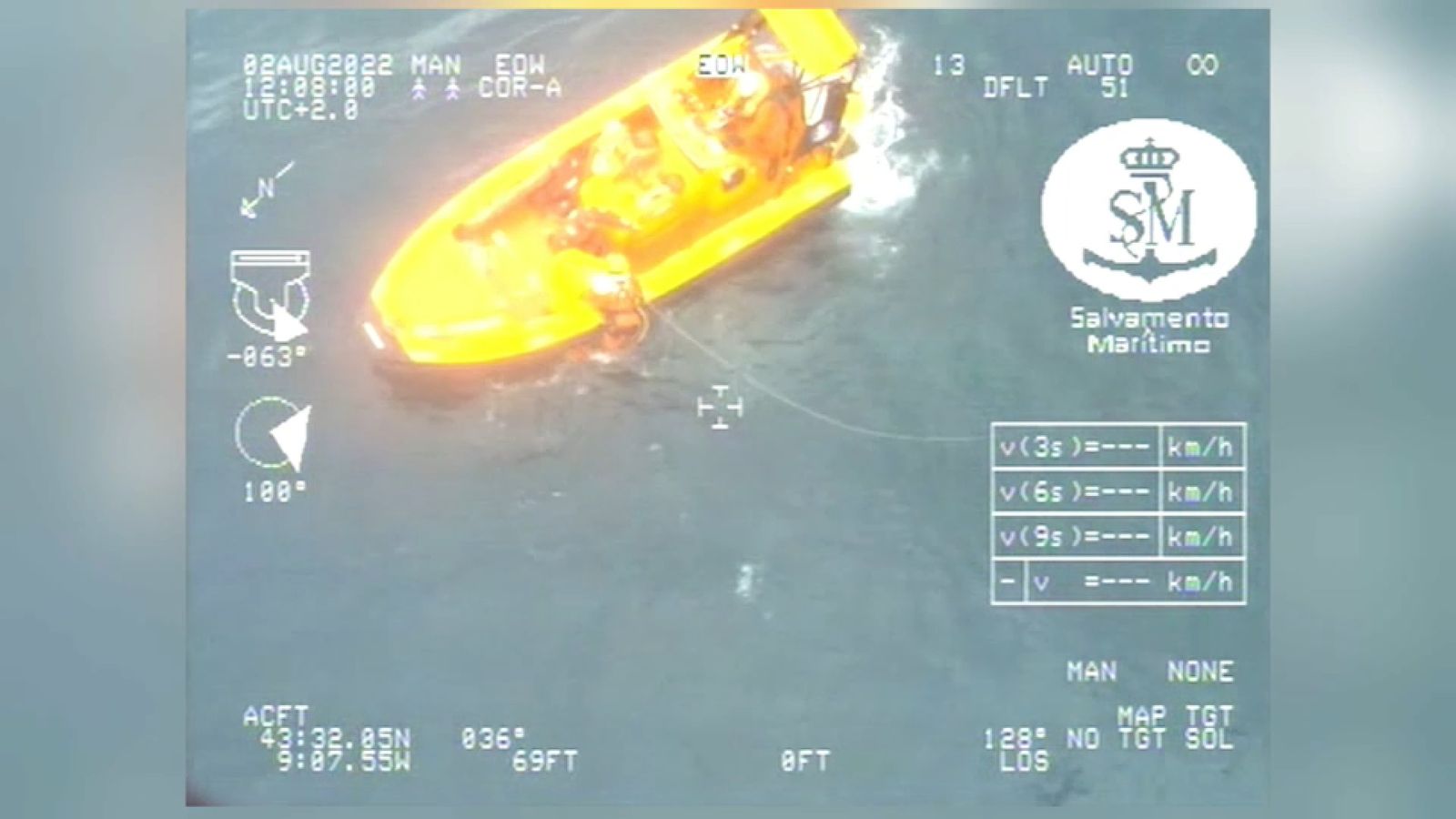 Un dels rescats efectuats per Salvament Marítim