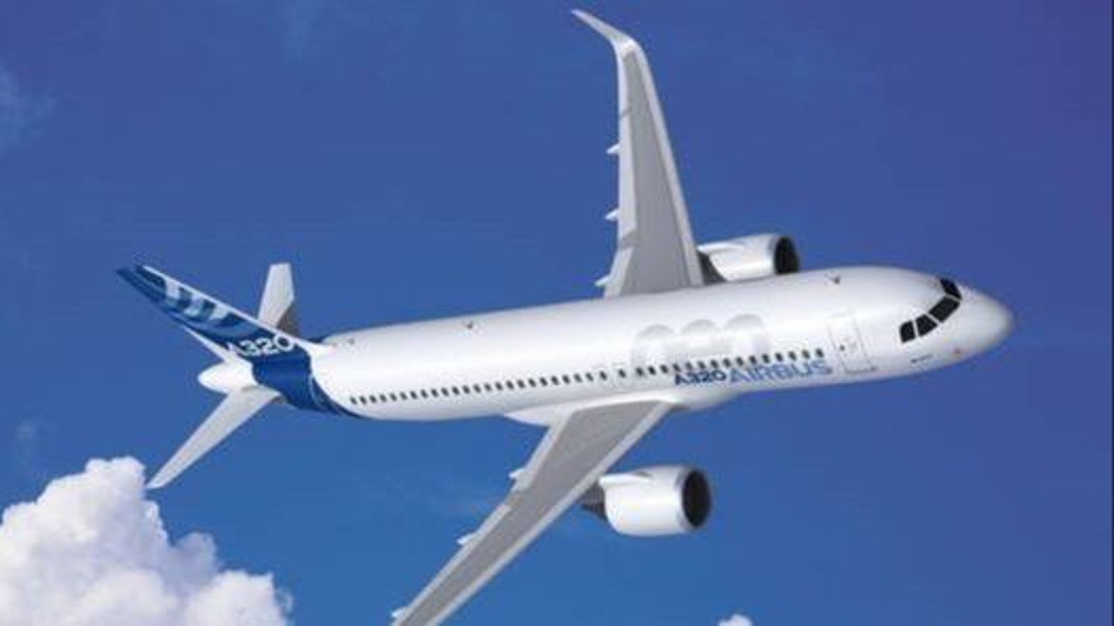 Recreació d'un Airbus A-320, el model afectat per l'actualització de programari