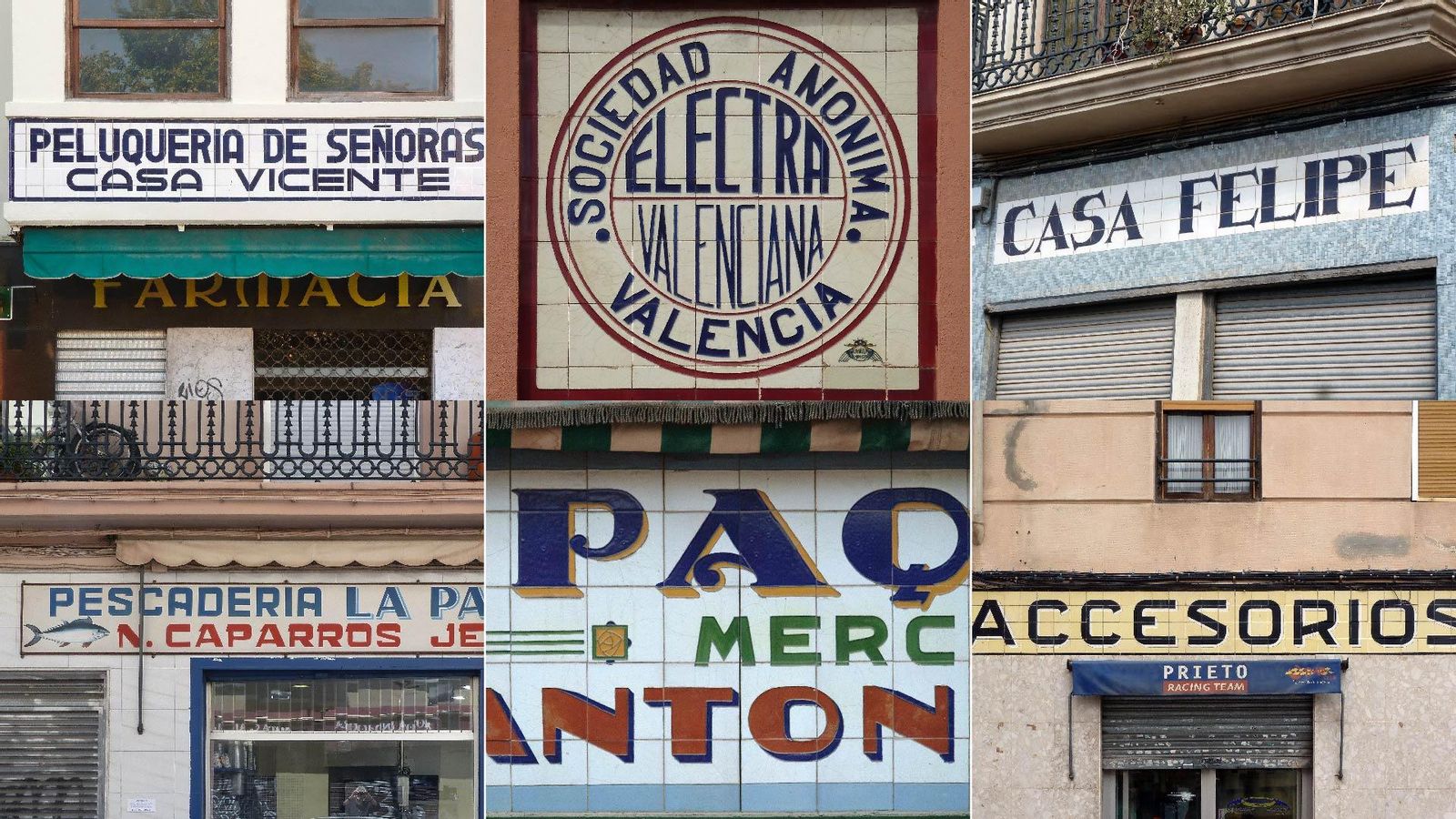 Rètols comercials a la ciutat de València
