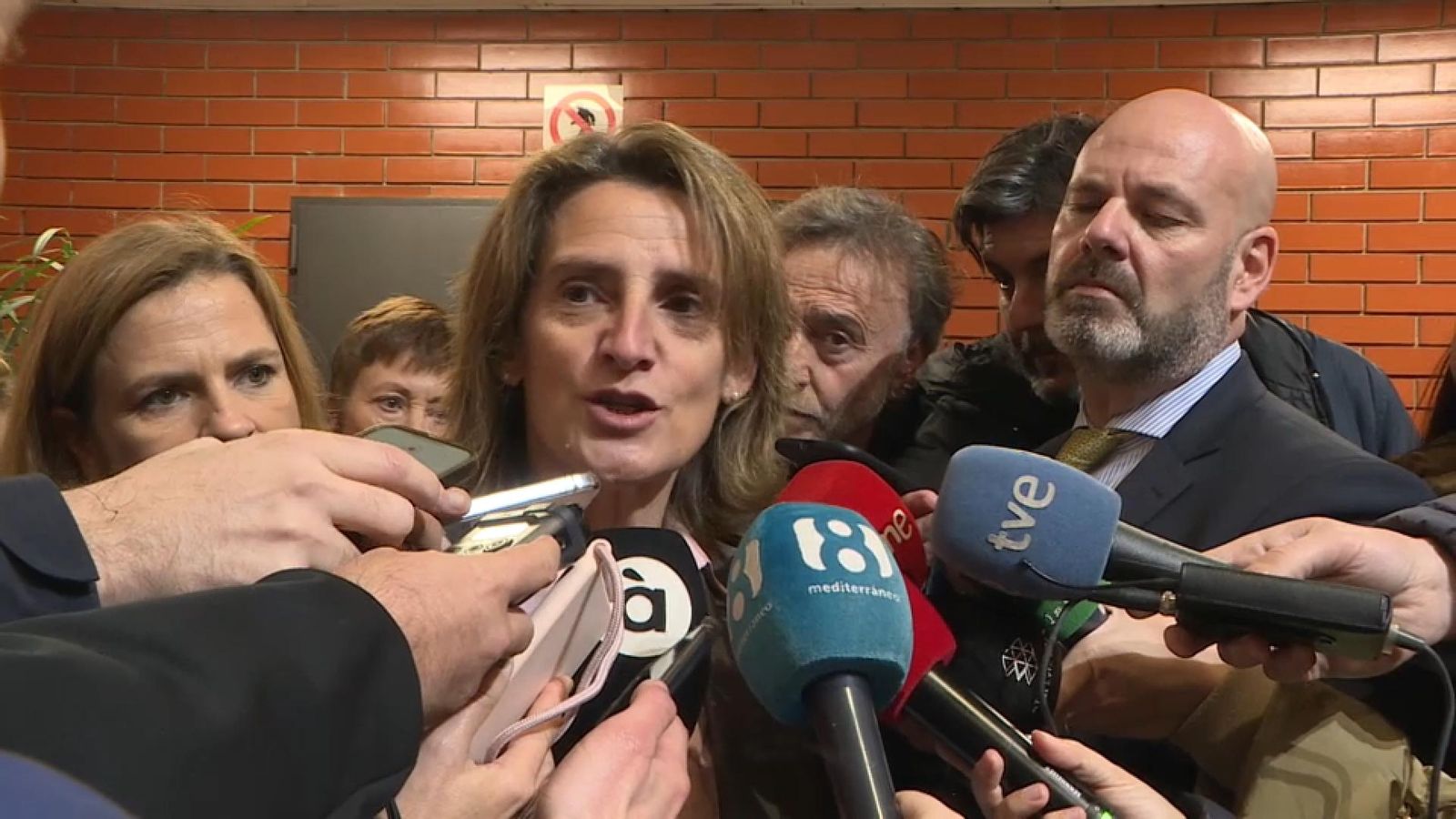 La vicepresidenta tercera del Govern i ministra per a la Transició Ecològica i el Repte Demogràfic, Teresa Ribera, aquest dilluns a València
