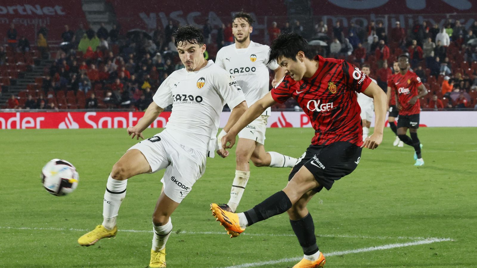 Kang-in Lee ha fet la centrada que ha acabat amb gol del Mallorca Kang-in Lee ha fet la centrada que ha acabat amb gol del Mallorca