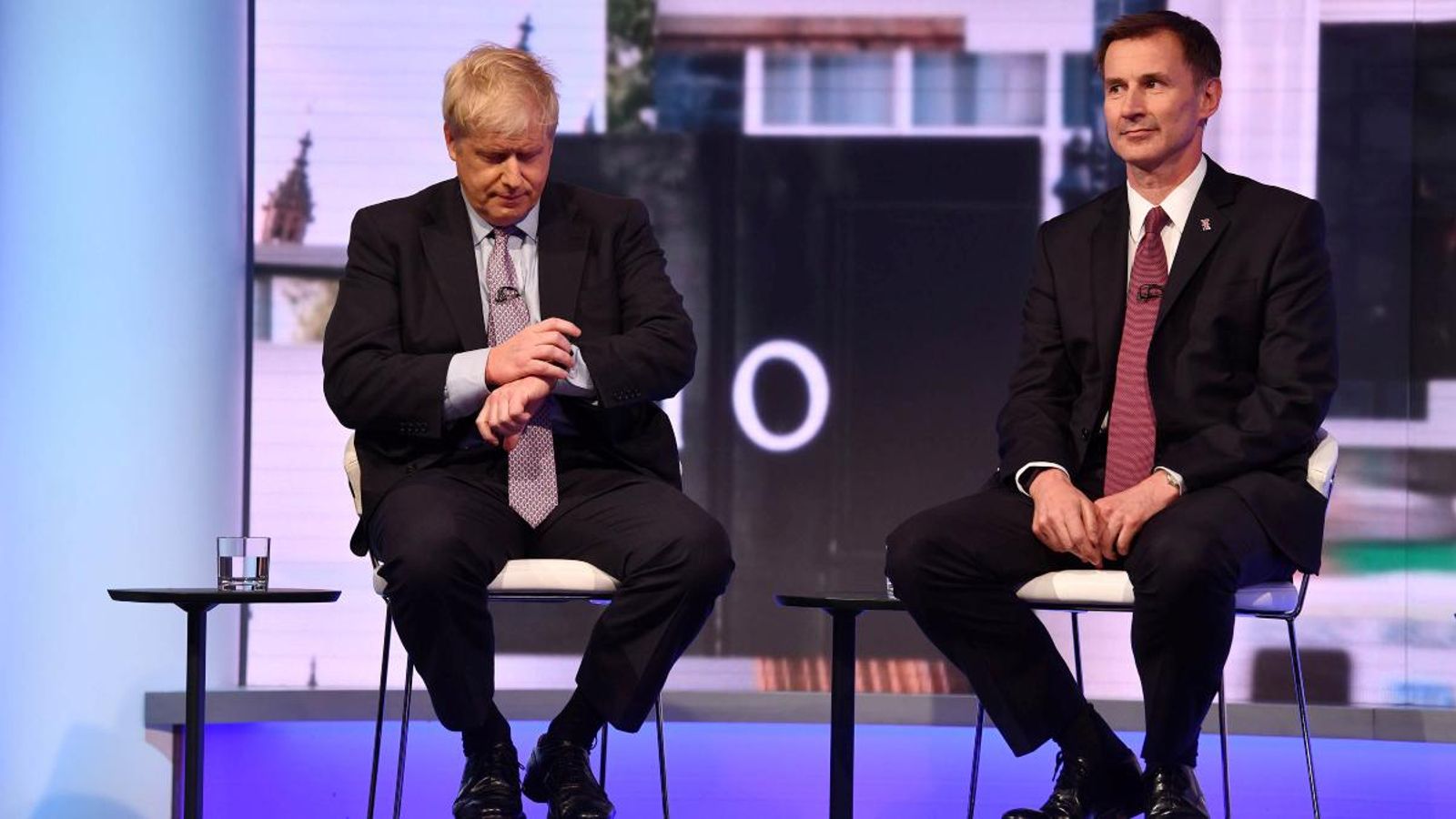 Imatge d'arxiu de Boris Johnson i Jeremy Hunt en una debat en la BBC
