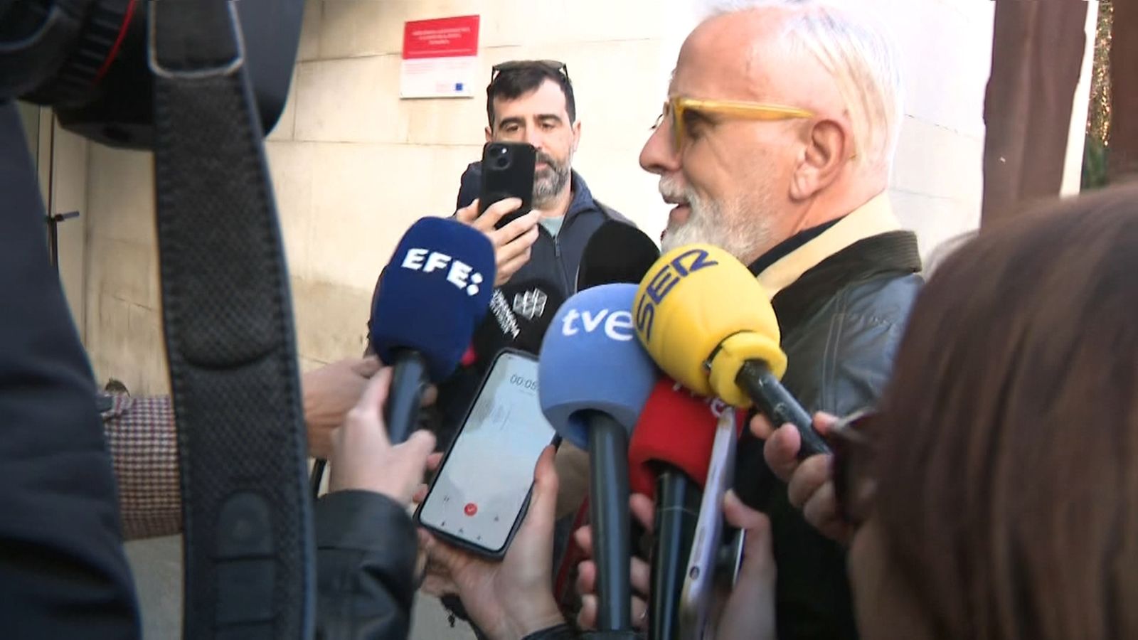 Arribada de Marcos Benavent als jutjats de València, este dilluns