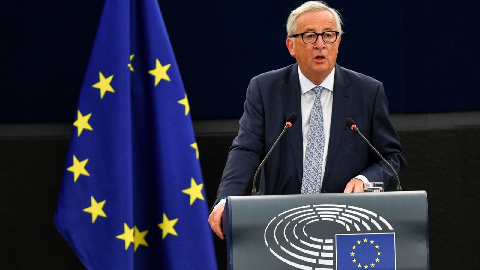 Juncker durant la seua intervenció