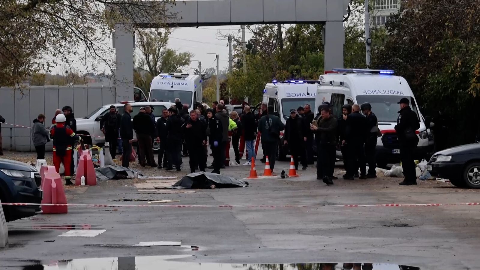 Conseqüència de l'atac registrat a Kharkiv