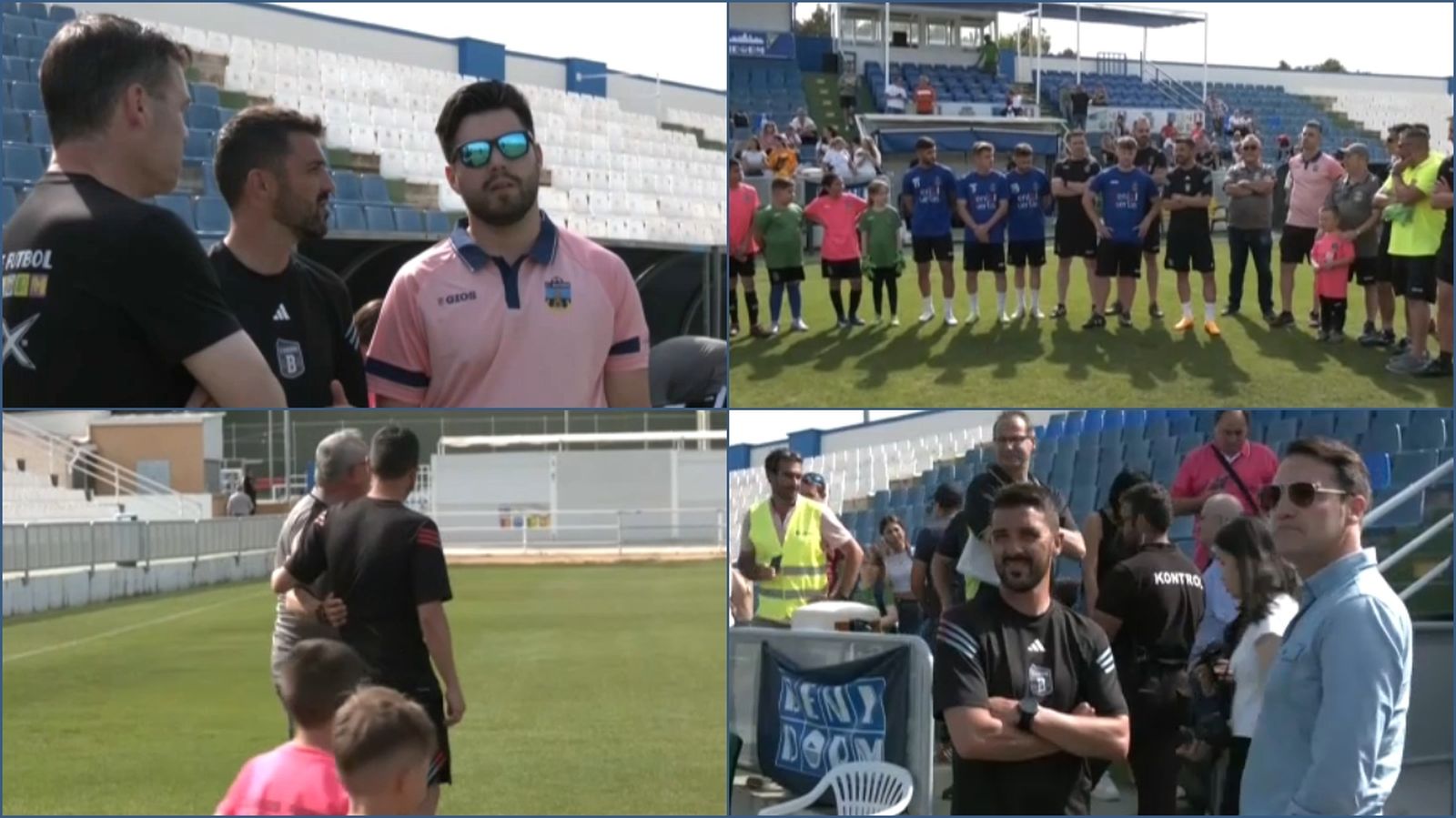 David Villa a l'acadèmia del Club de Futbol Benidorm