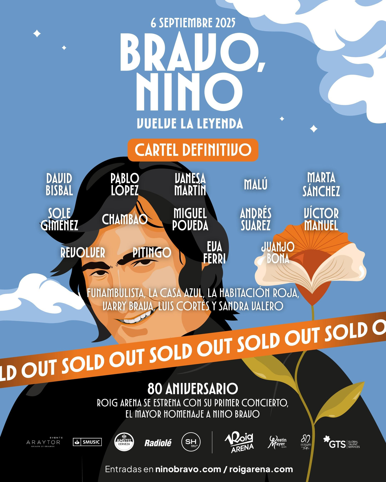 Cartell del concert homenatge a Nino Bravo