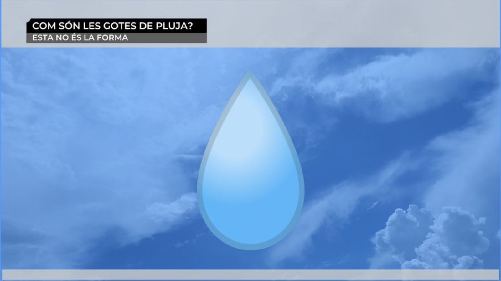 Una gota de pluja no és d'aquesta forma