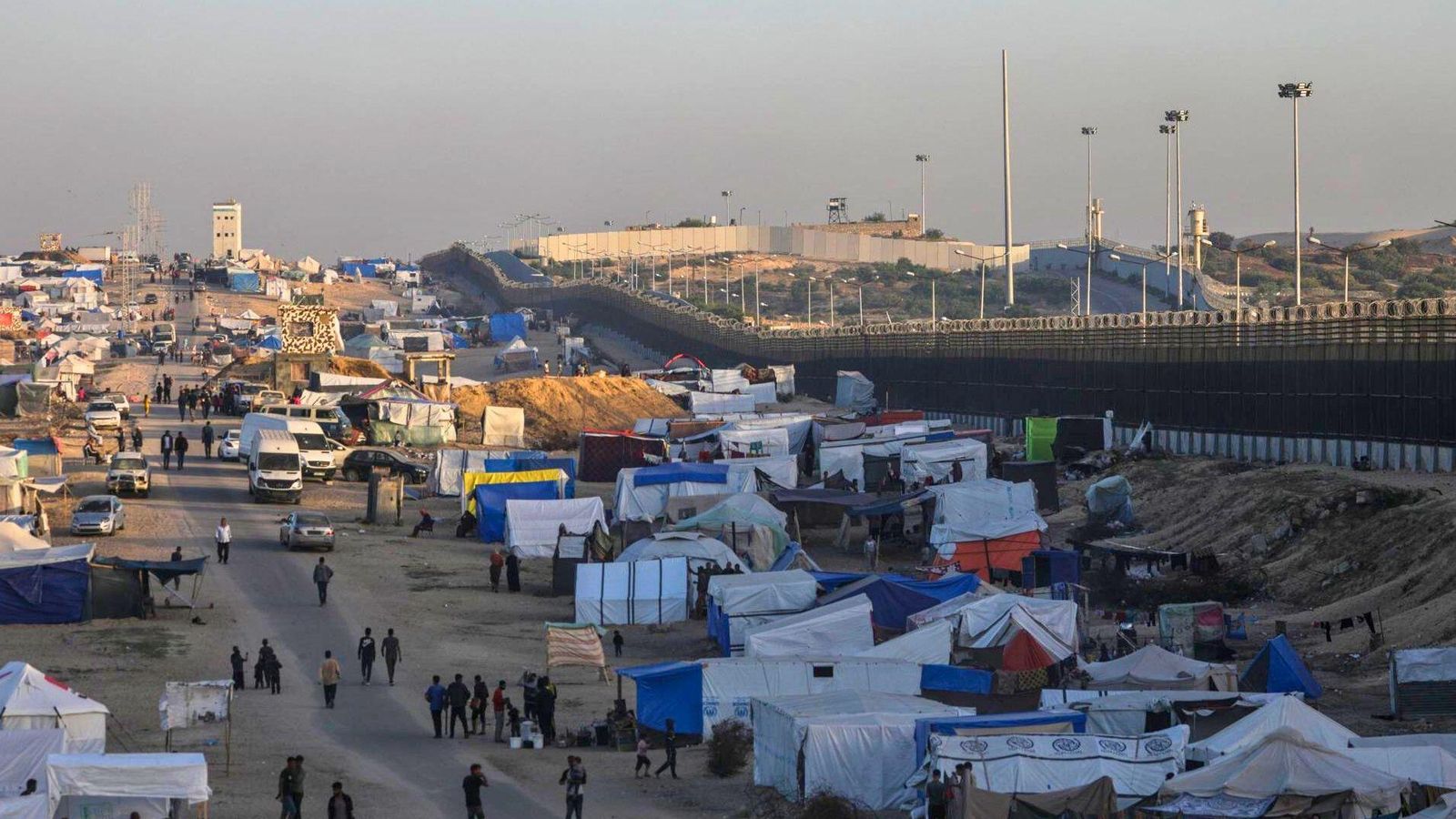 Camp de desplaçats a Rafah, a tocar de la frontera amb Egipte, aquesta setmana