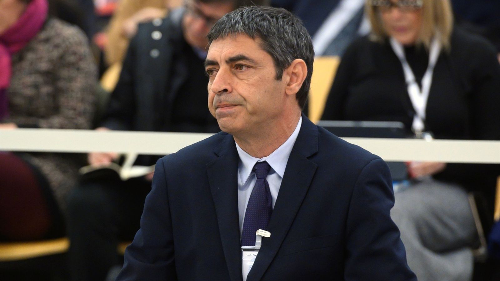 Josep Lluís Trapero en una de les sessions del judici en l'Audiència Nacional