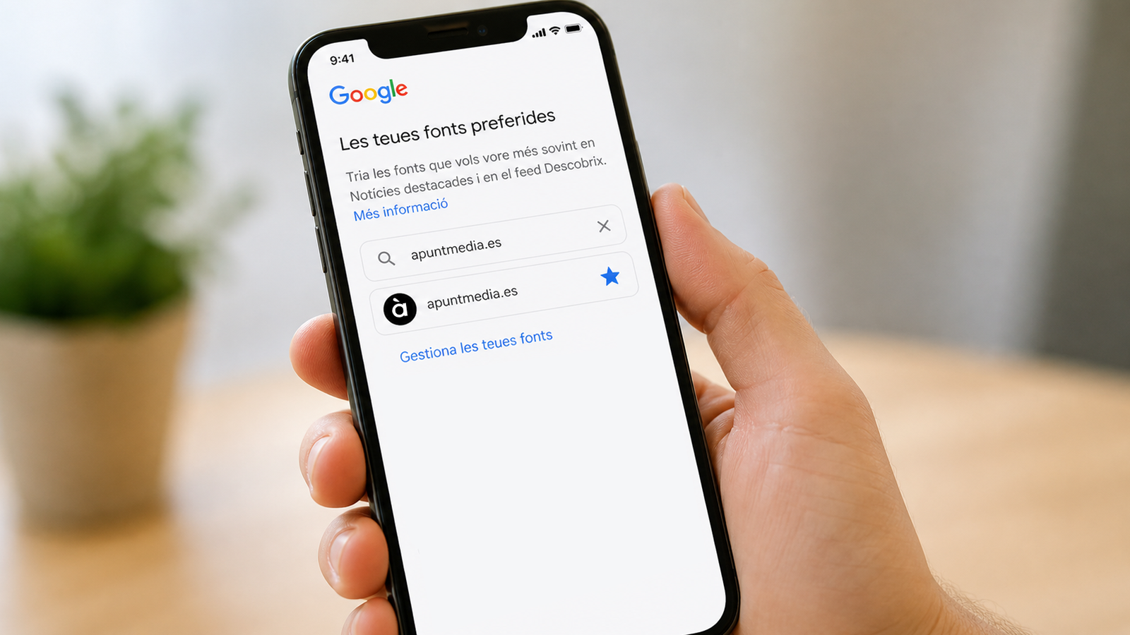 Com activar les fonts preferides en Google