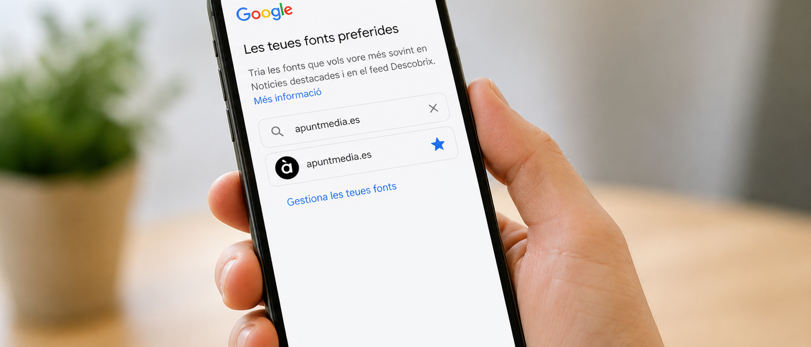 Com activar les fonts preferides en Google