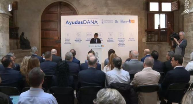 Un moment de la presentació de les ajudes dana, al febrer Un moment de la presentació de les ajudes dana, el passat febrer
