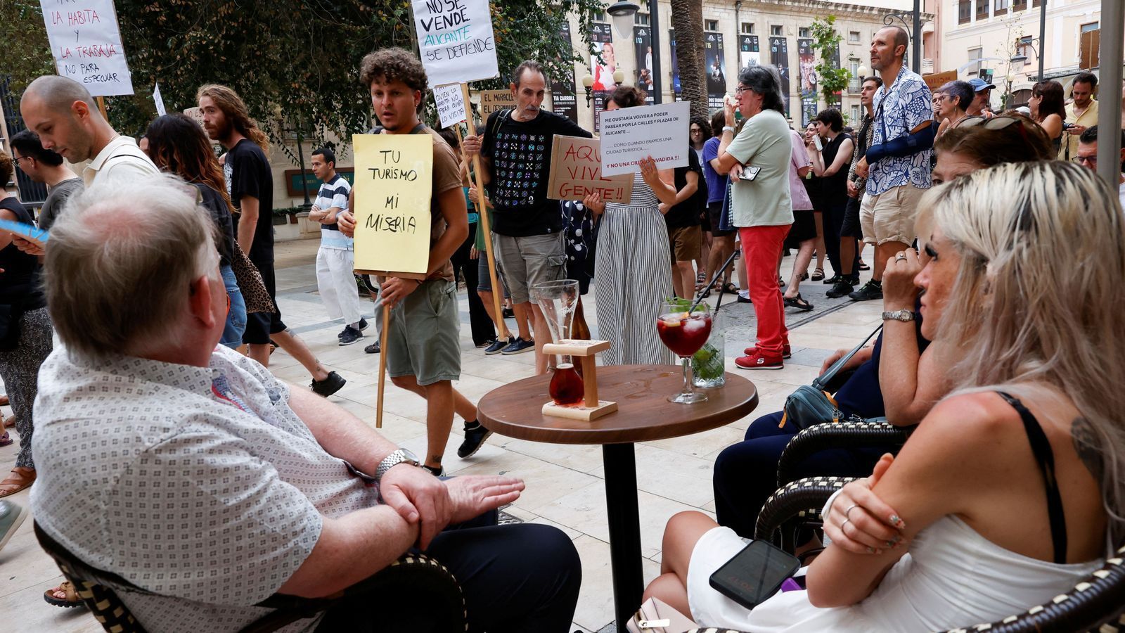 Manifestació en contra de la massificació turística organitzada per Alacant, on vas?