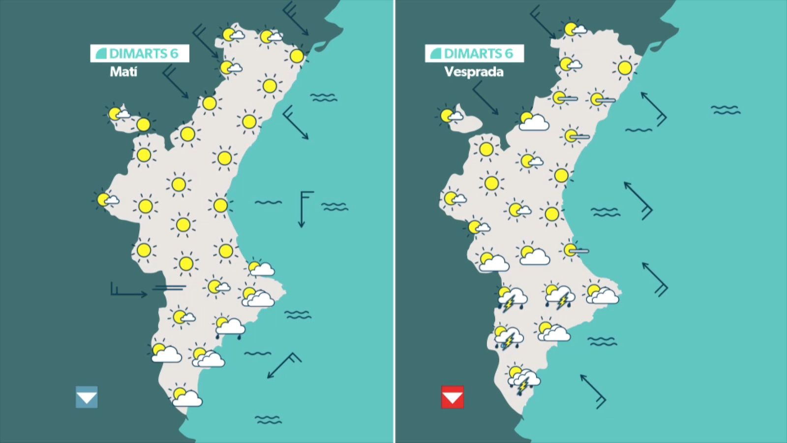 La previsió per a este dimarts