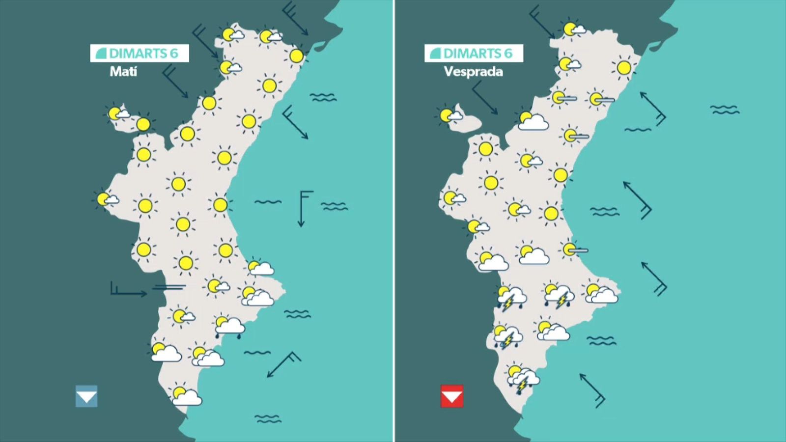 La previsió per a este dimarts