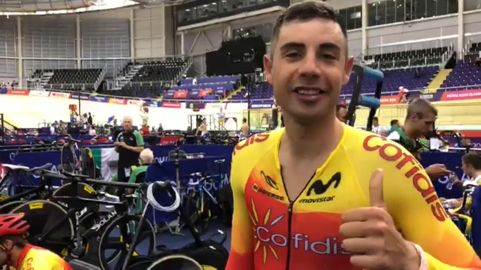 Sebastián Mora als Jocs Europeus de Glasgow