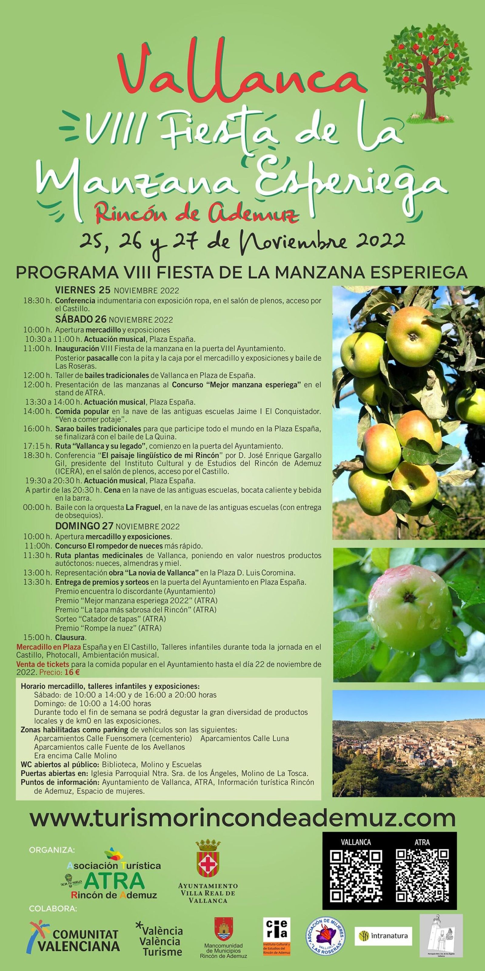 Programa de la VIII Festa de la Poma Esperiega 