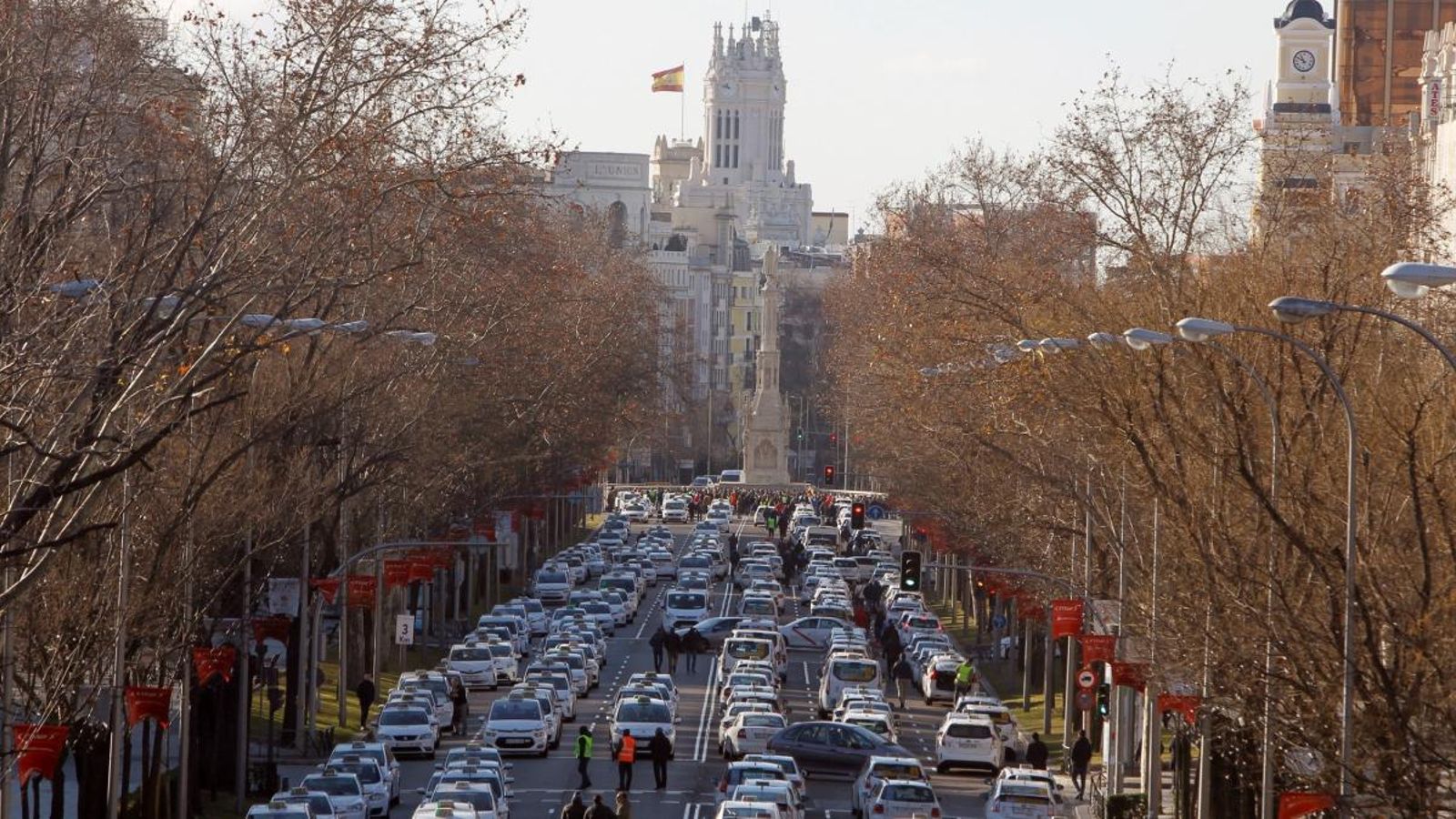 Vista de la Castellana, aquest diumenge