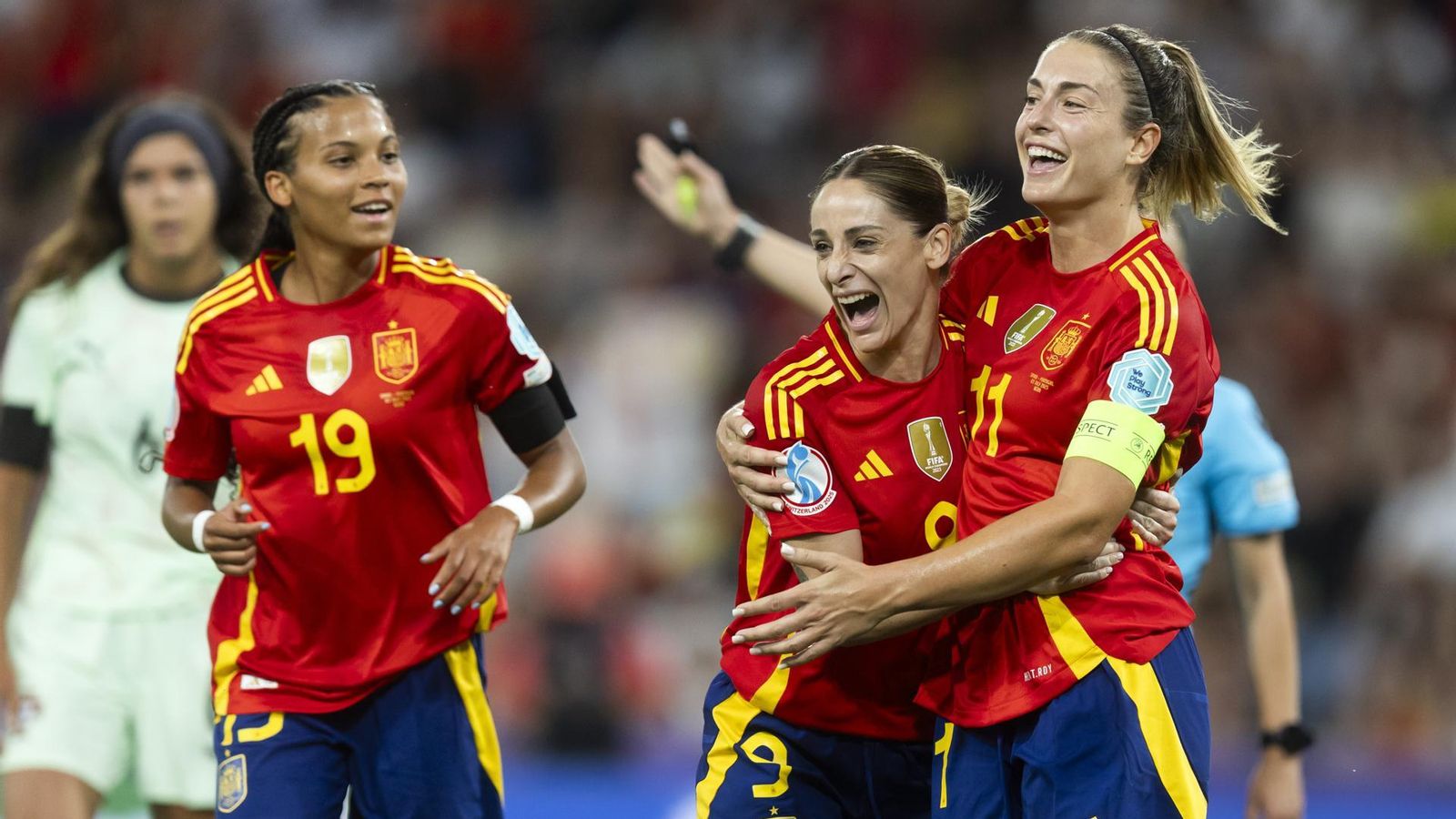 Tres de les golejadores, Esther González, Alexia Putellas i Vicky López