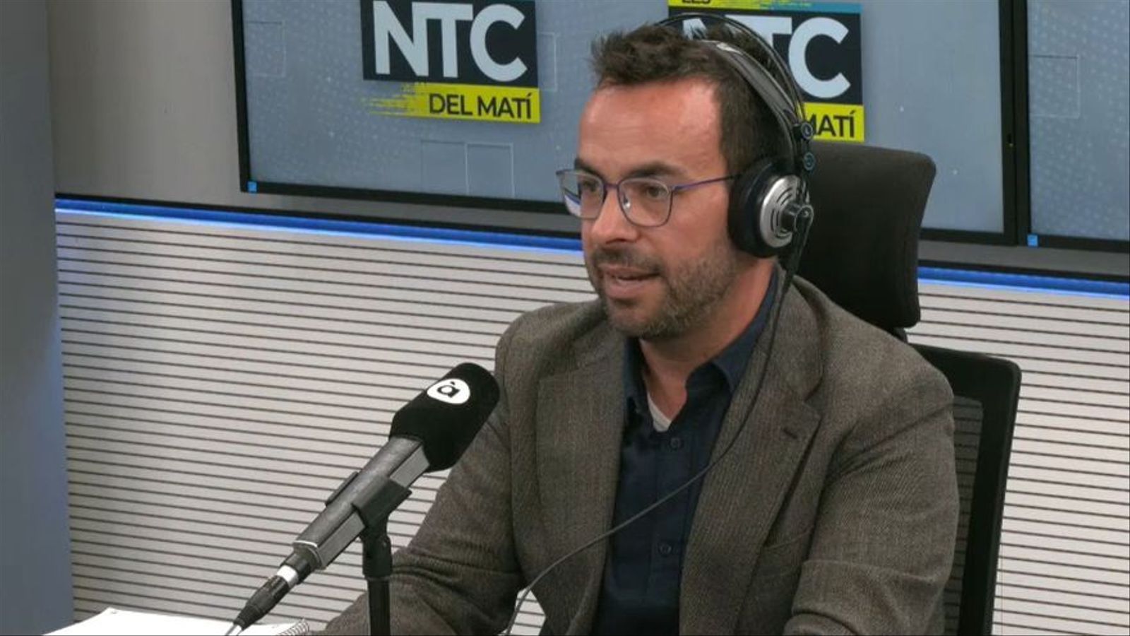 El secretari autonòmic de Cultura, Ximo López, durant la seua intervenció, aquest dilluns, en 'Les notícies del matí'