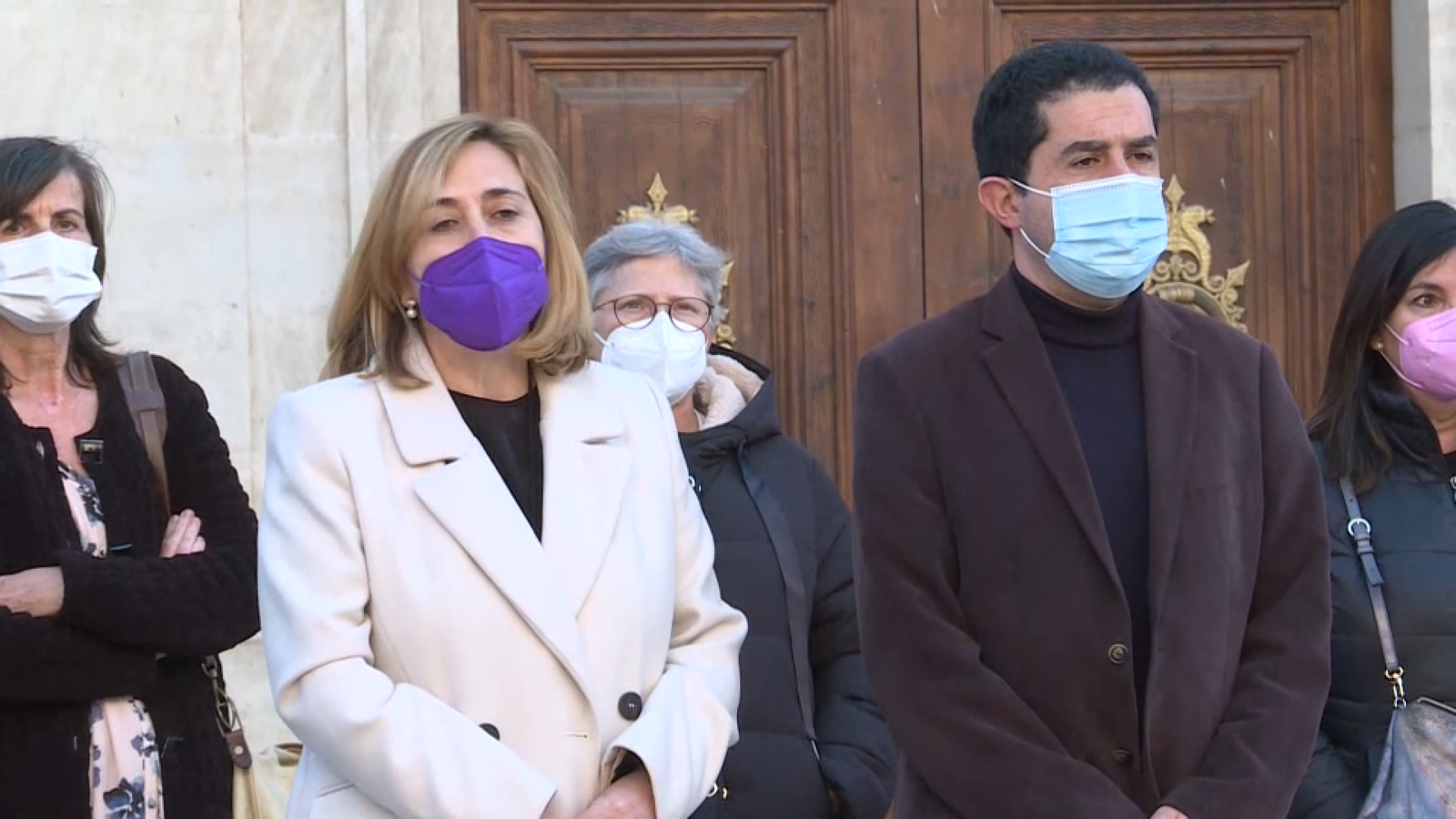 La subdelegada del govern a Alacant, Araceli Poblador, i l’alcalde d’Alcoi, Toni Francés