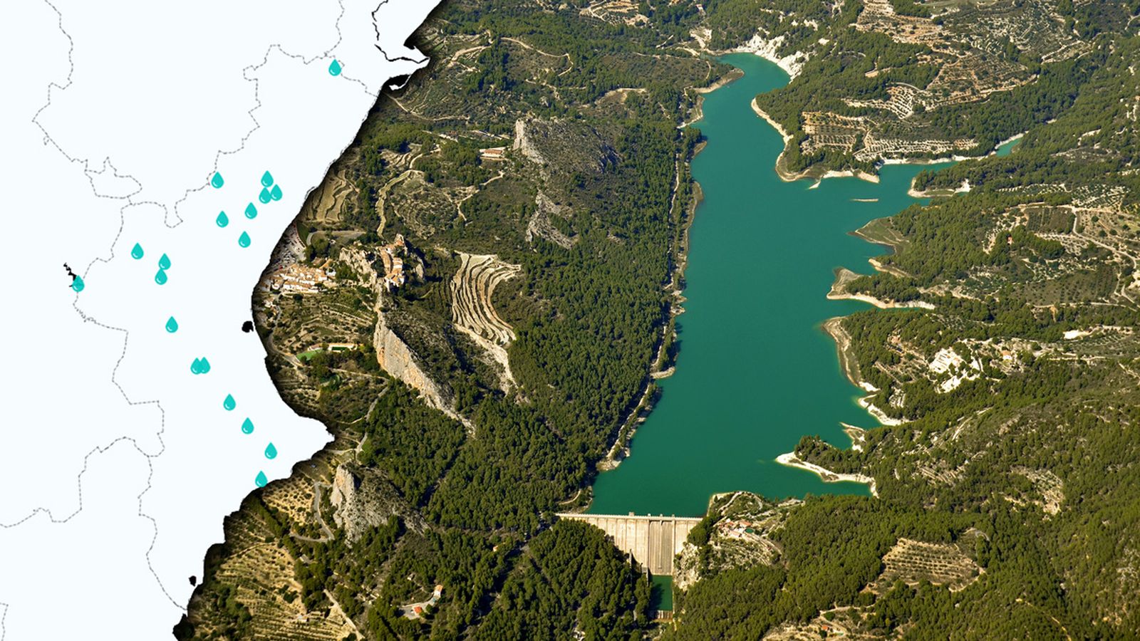 Els embassaments de la CHX estan actualment al 57% de la capacitat total