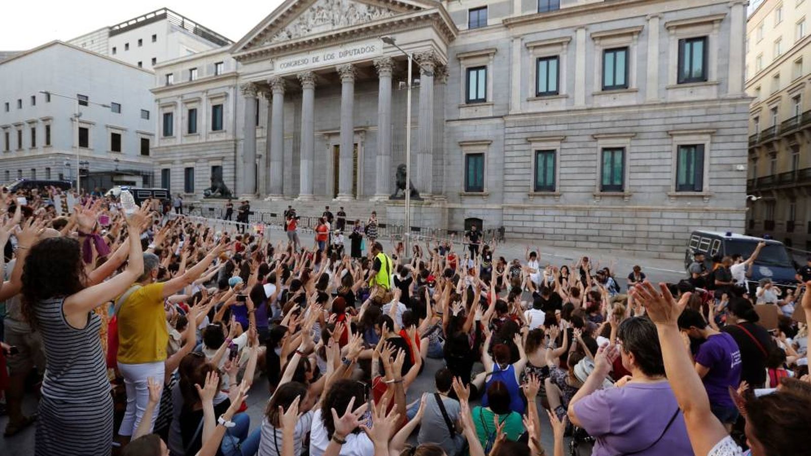 Protestes per la polèmica sentència als agressors sexuals de La Manada