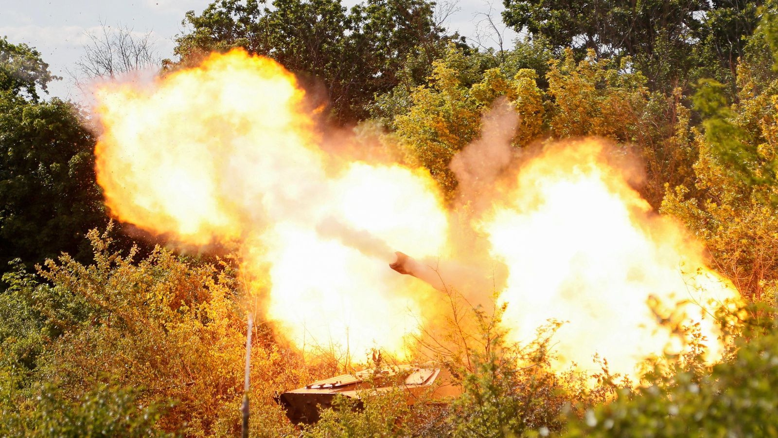 Un obús de tropes prorusses dispara a la regió de Luhansk