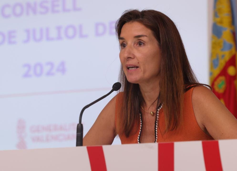 Ruth Merino, en roda de premsa Ruth Merino, en roda de premsa
