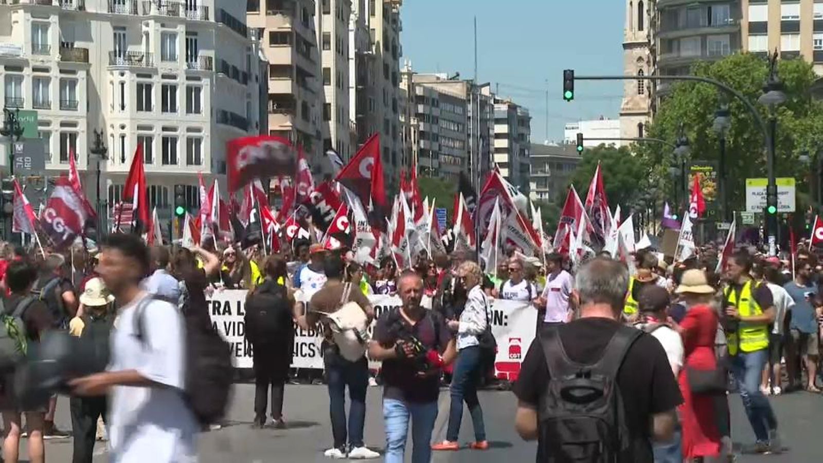 Seguiment de la jornada de vaga d'este dijous 29 de maig