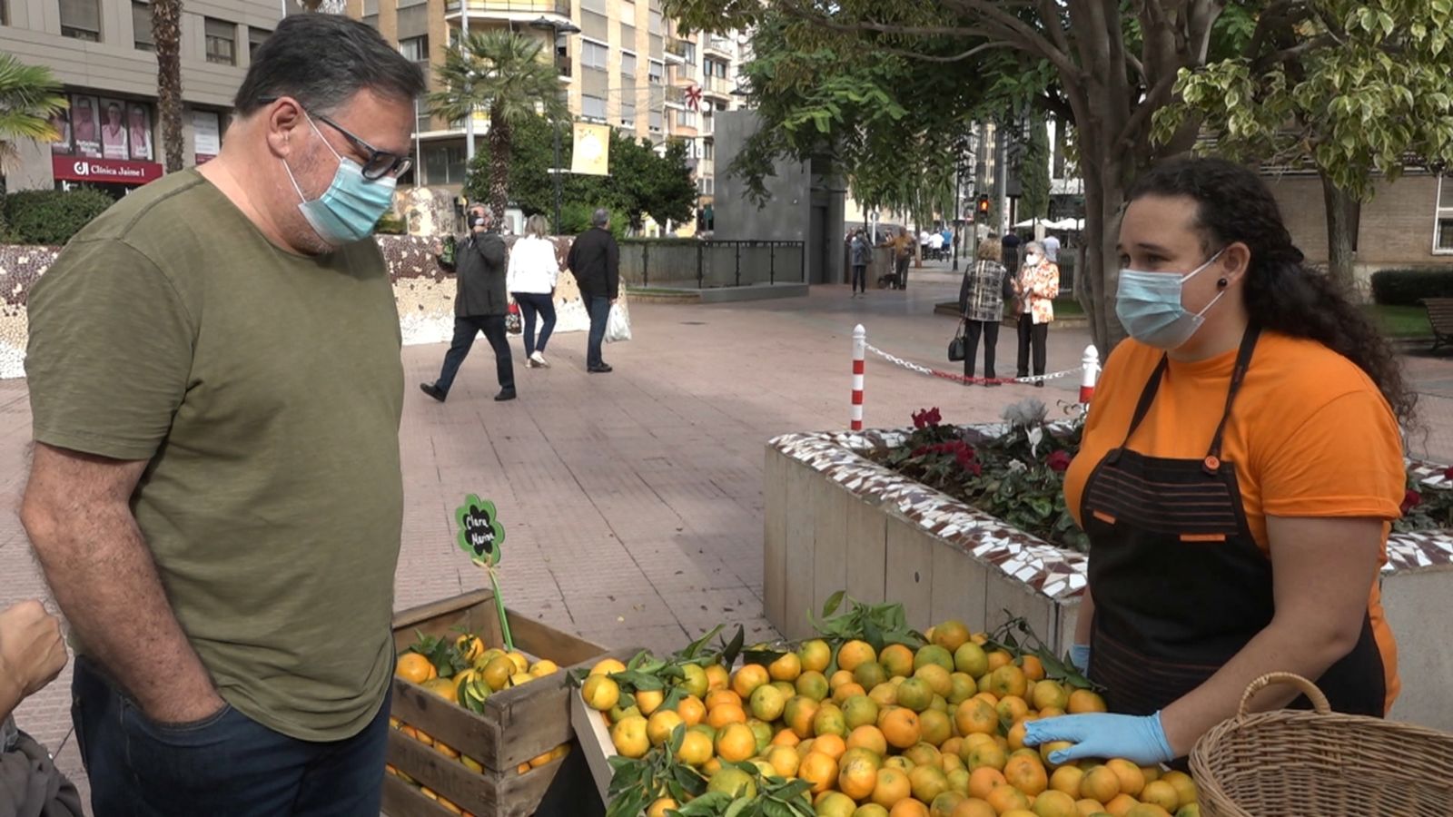 Una parada de mandarines a la Fira de la Taronja de Castelló