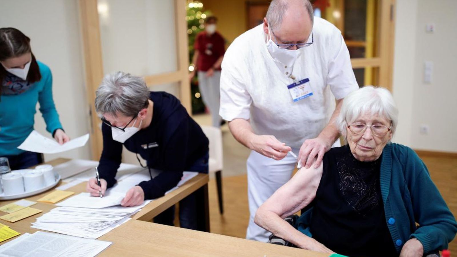 Centre de vacunació contra la Covid-19 a Alemanya