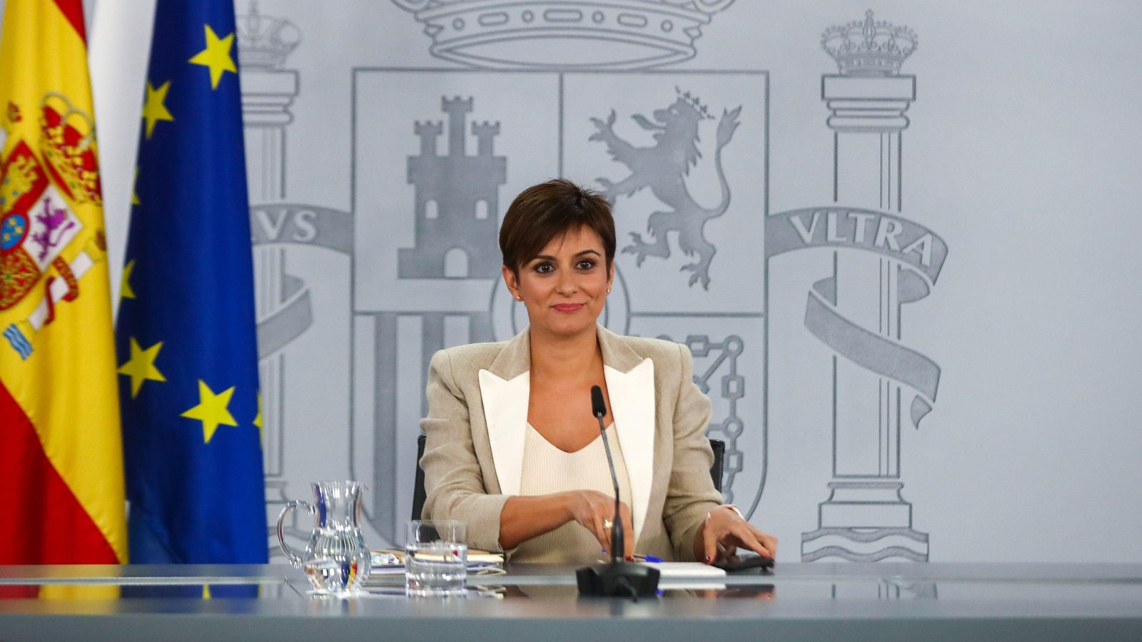 Isabel Rodríguez durant la roda de premsa posterior al Consell de Ministres