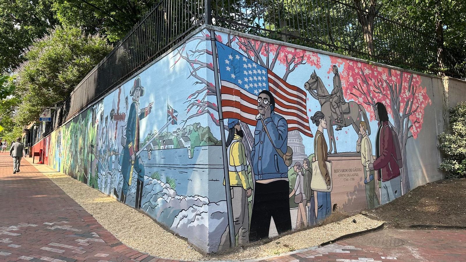 El mural que ha dissenyat l'historietista valencià està al barri de Georgetown