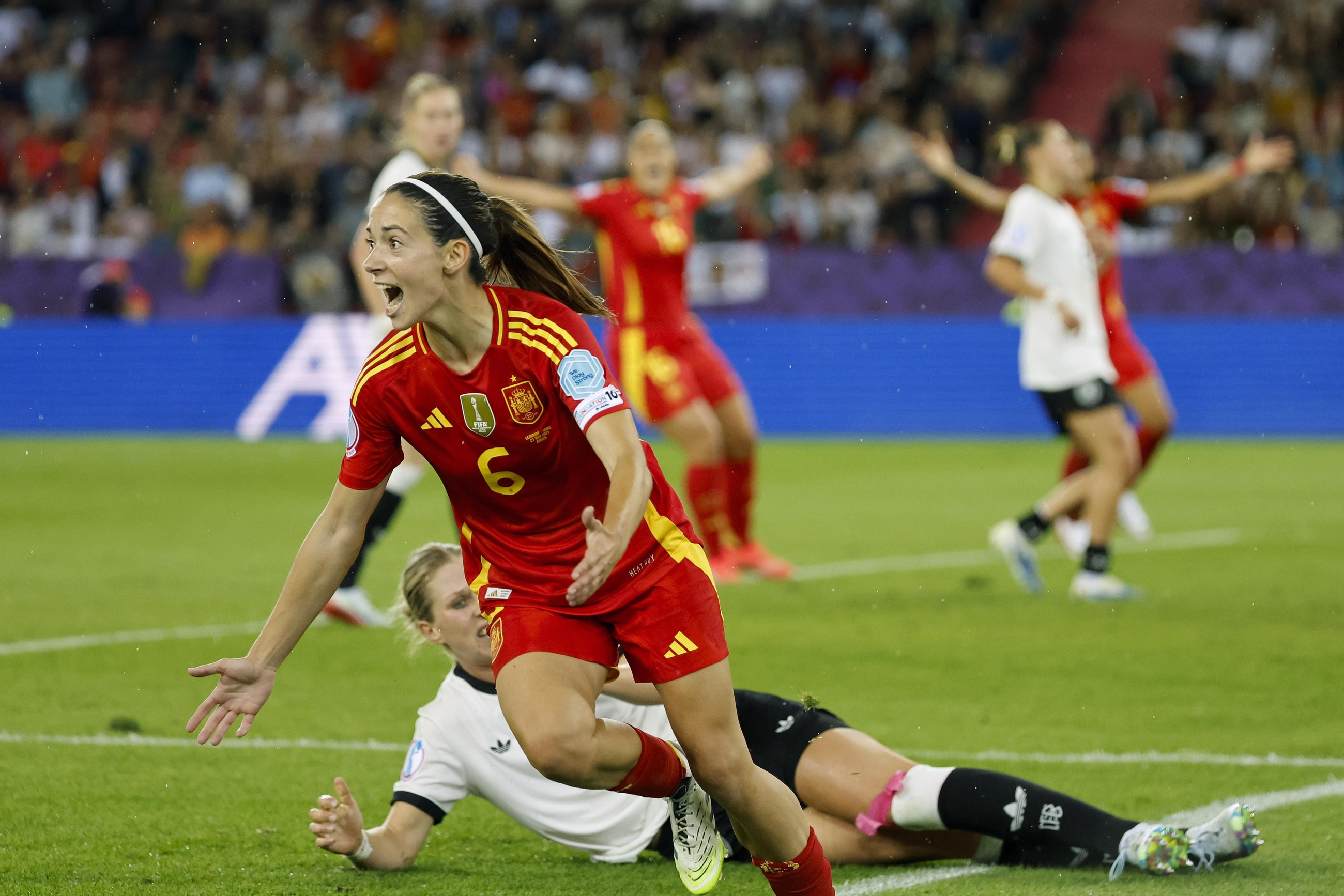 Aitana Bonmatí celebra el gol de la victòria Aitana Bonmatí celebra el gol de la victòria