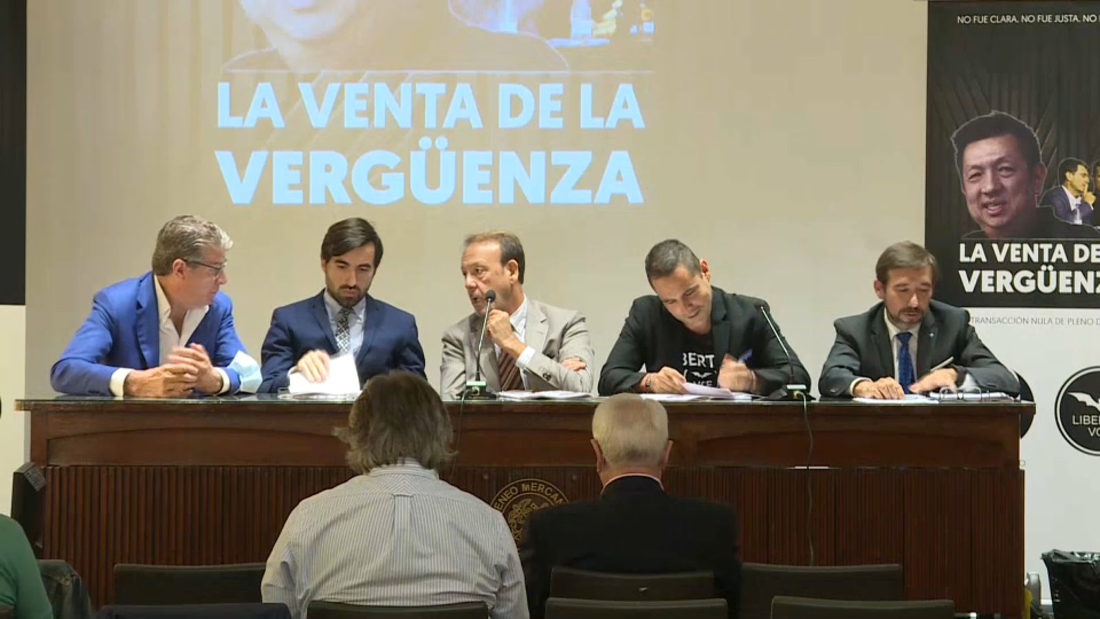 Roda de premsa de Libertad VCF